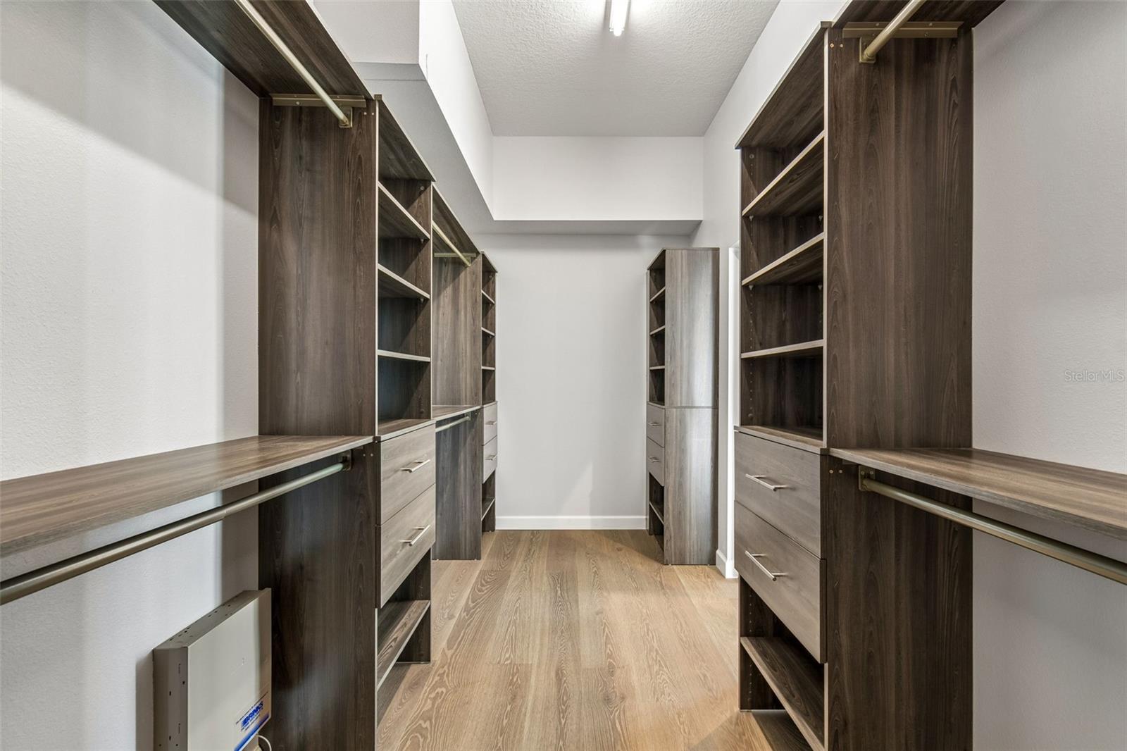 Built-In Primary Closet Organizers