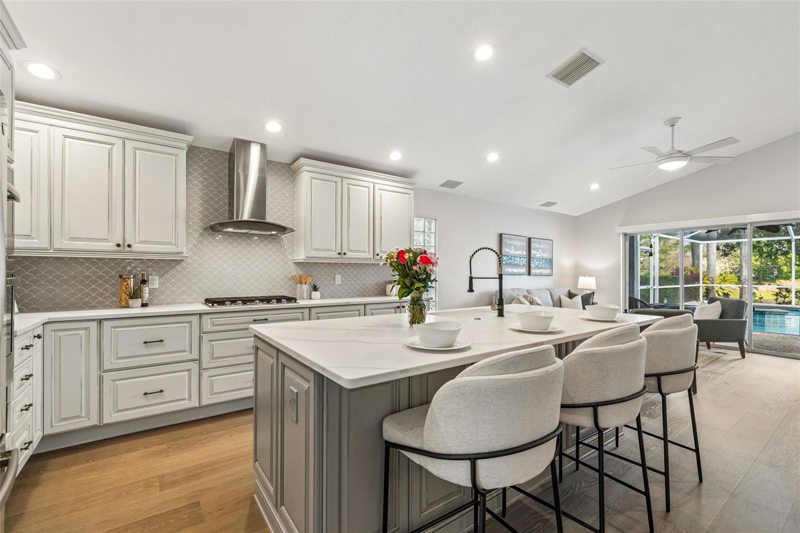 Extra Island Cabinet Storage