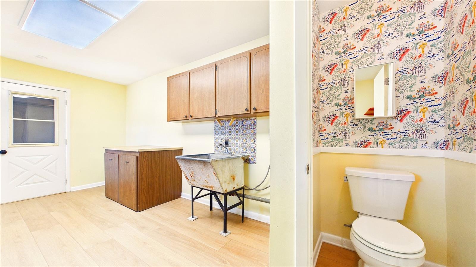 Laundry Room + Half Bathroom