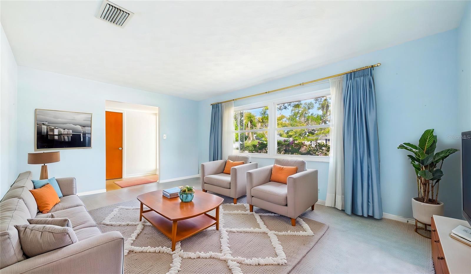 Formal Living Room Virtually Sataged