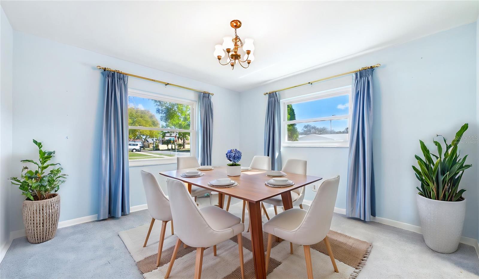 Formal Dining Room Virtually Staged