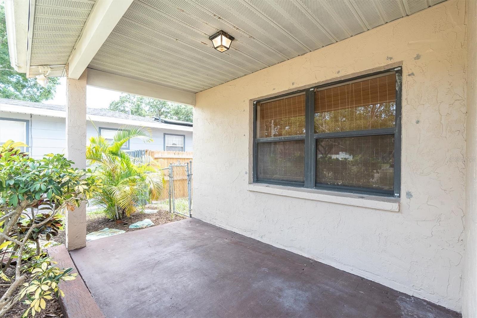 Covered front porch