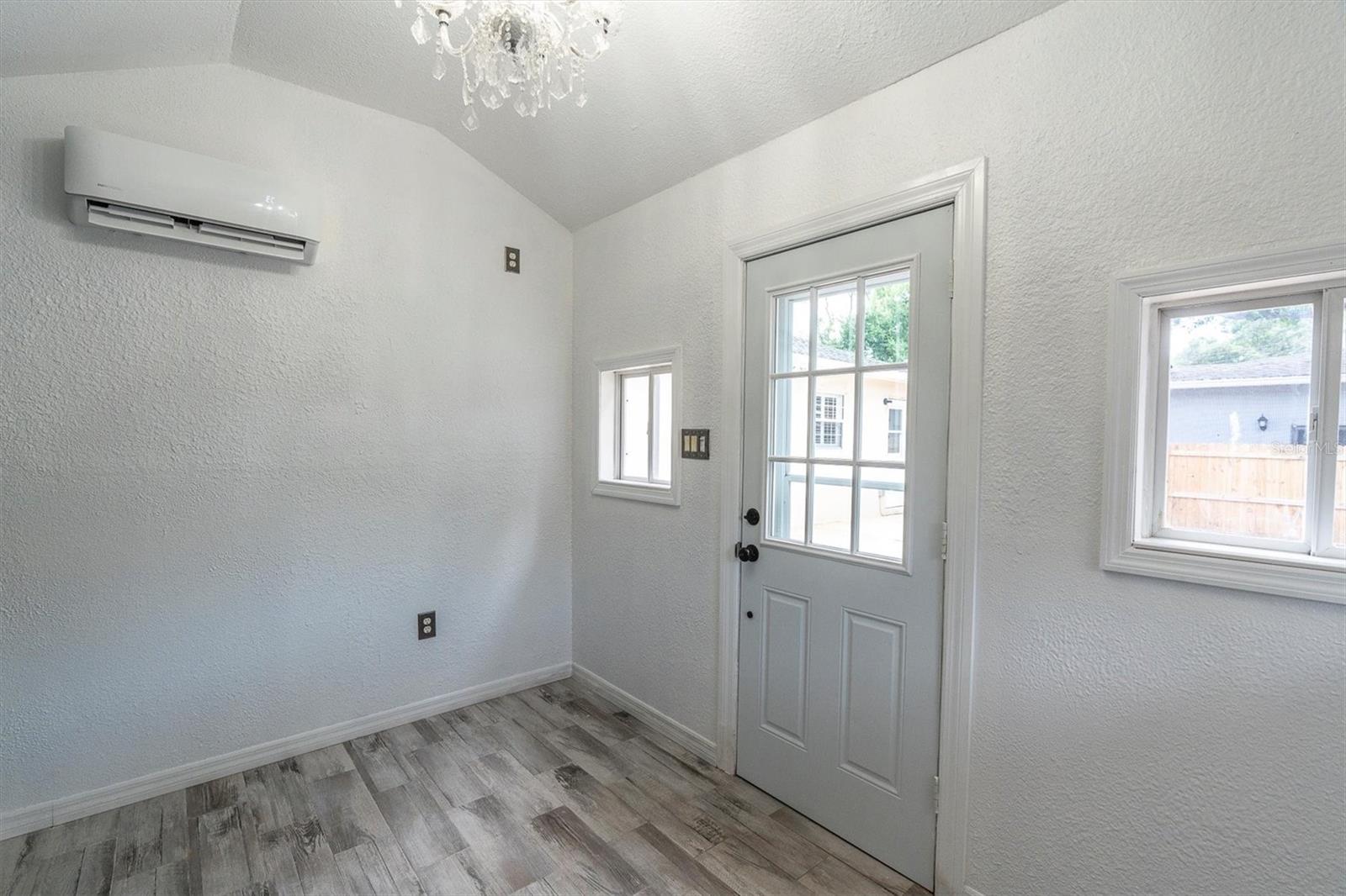 Can serve as a home office, guest retreat, hobby room, or studio.