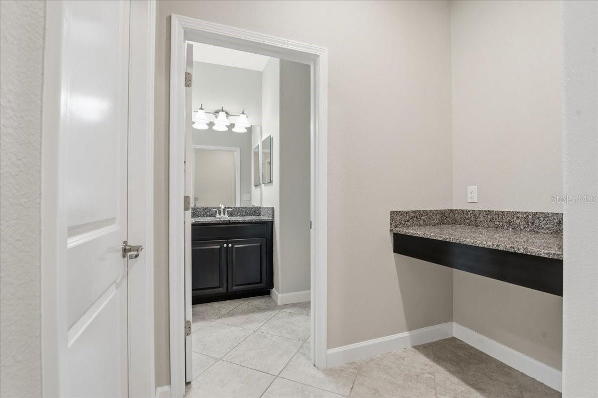 Entrance to Garage and Half Bath