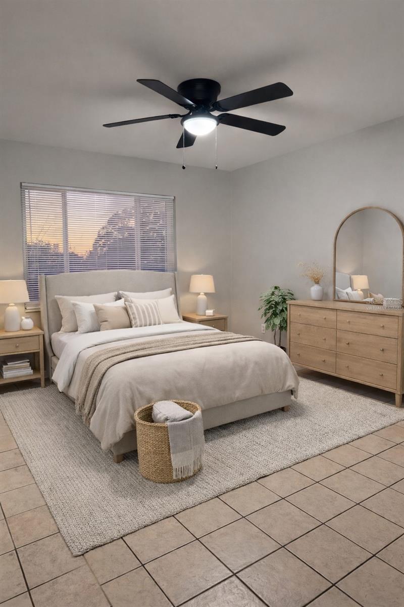 Bedroom Virtually staged