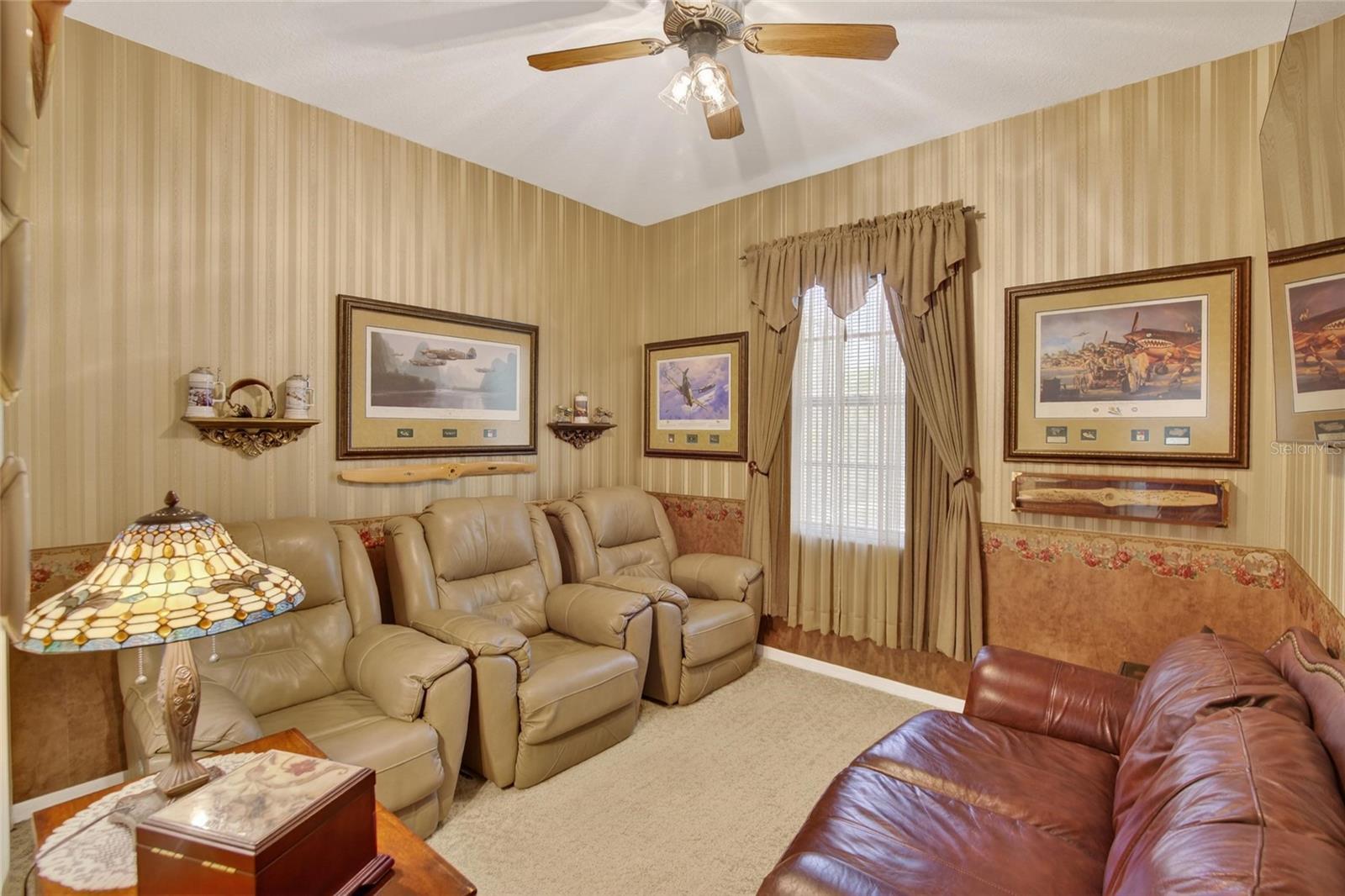 Bedroom 3 furnished as an den