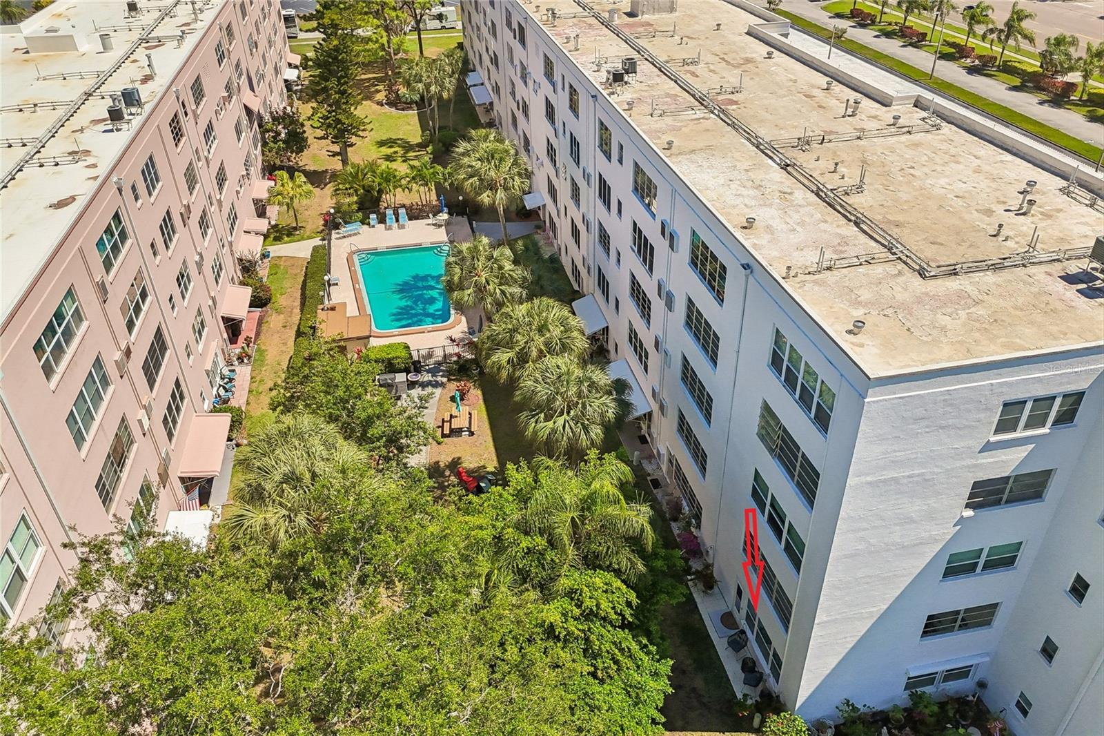 Enjoy a pool just steps from your door.