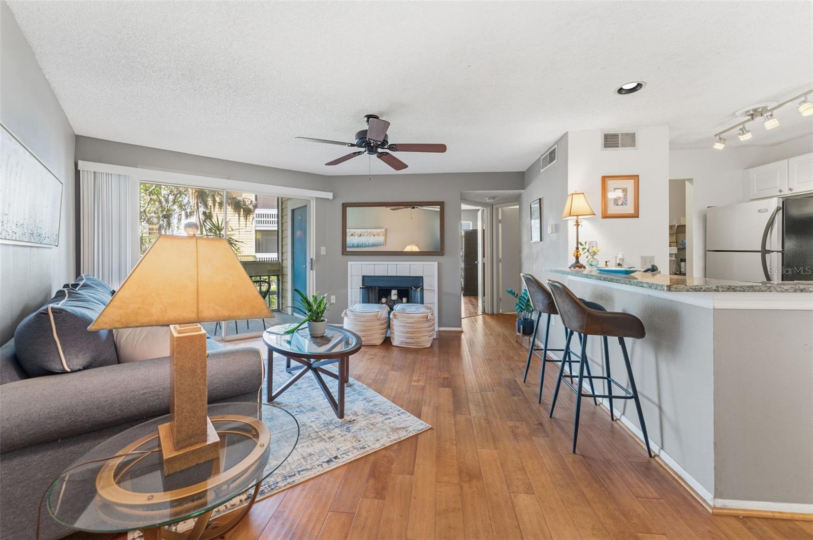 Upon entering- note beautiful real maple floors