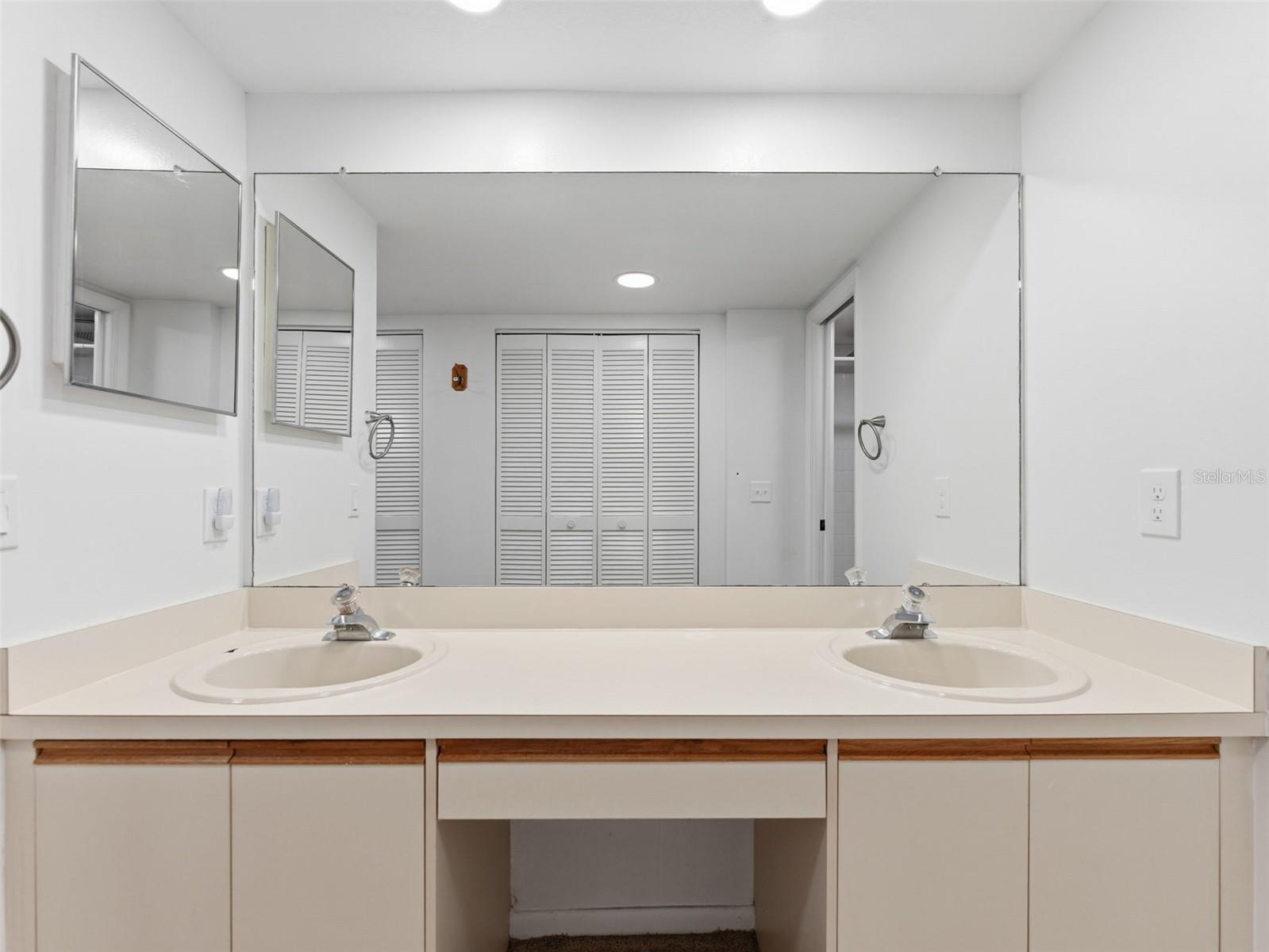 Master Bathroom with Two Sinks