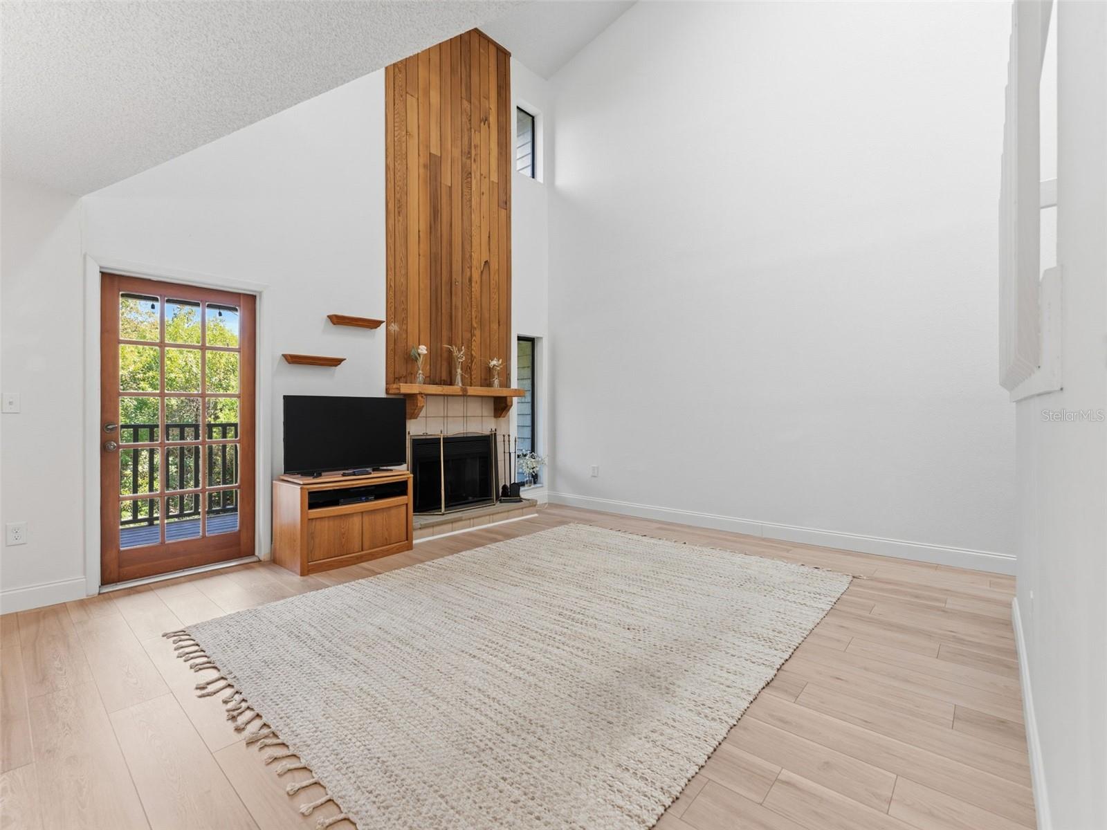 Family Room  with Natural Lighting