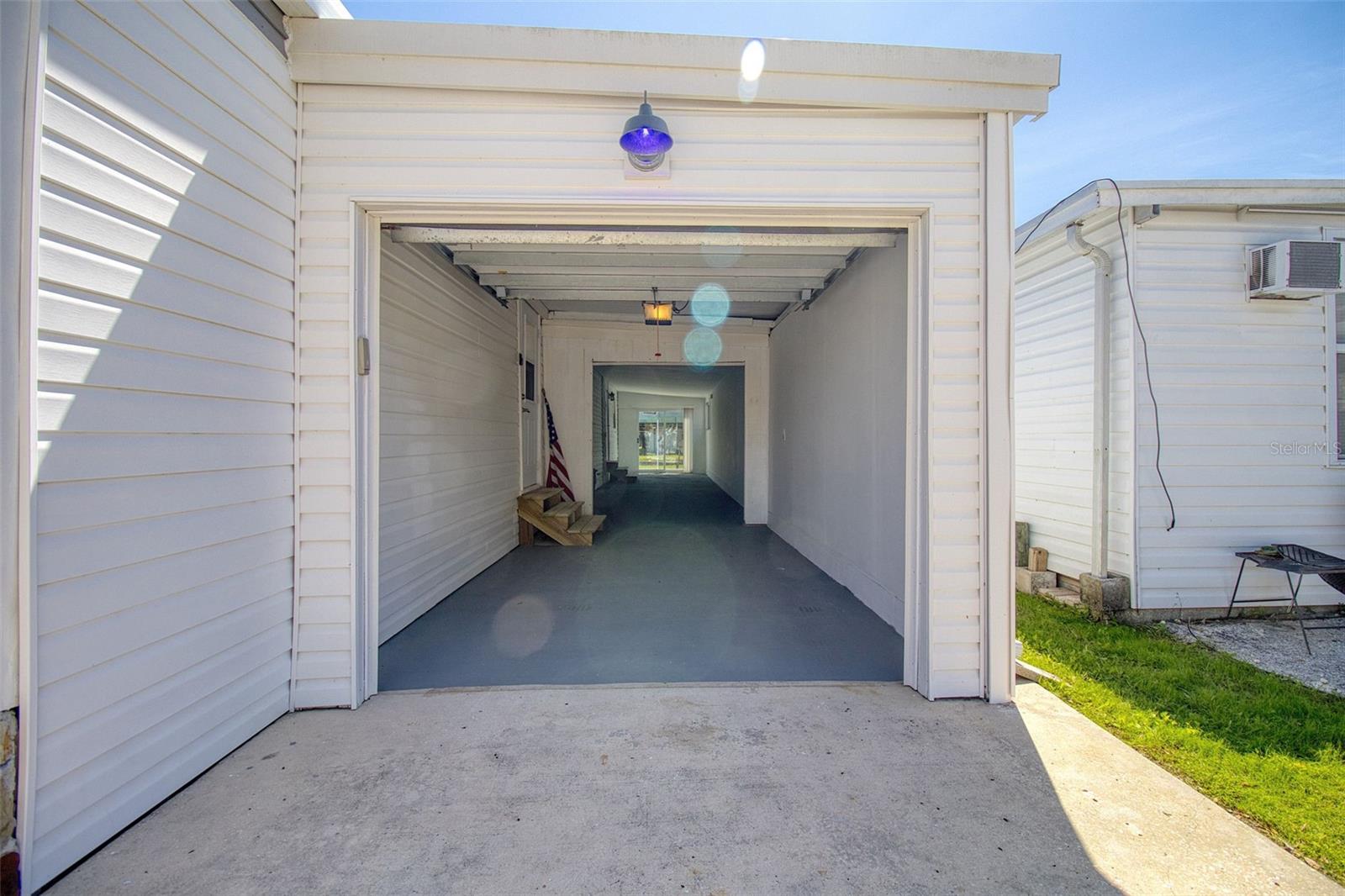 enclosed carport/garage