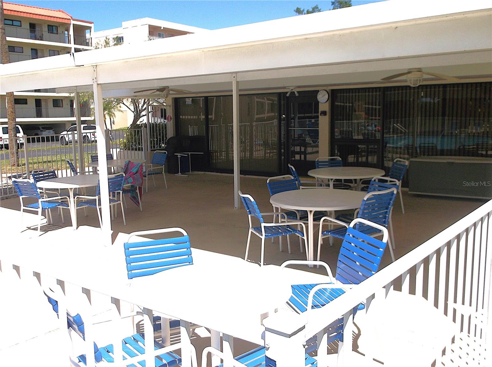 Pool patio and club house