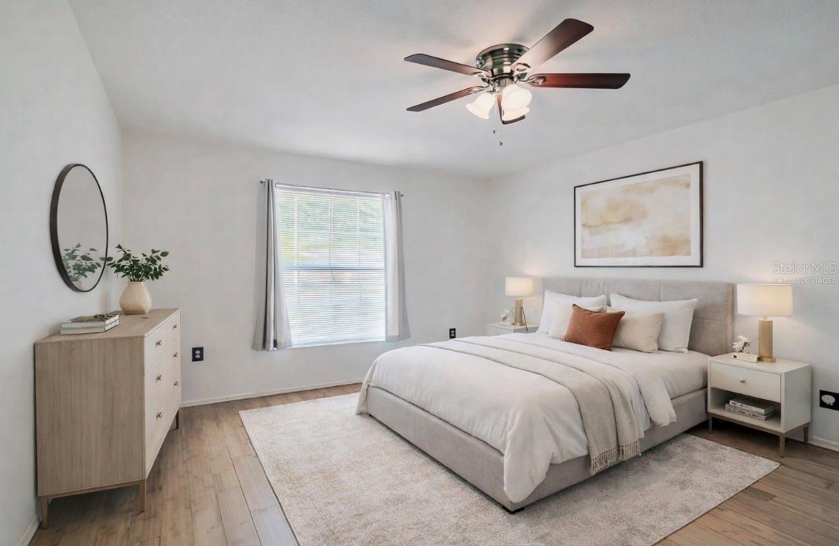 Virtually Staged guest bedroom