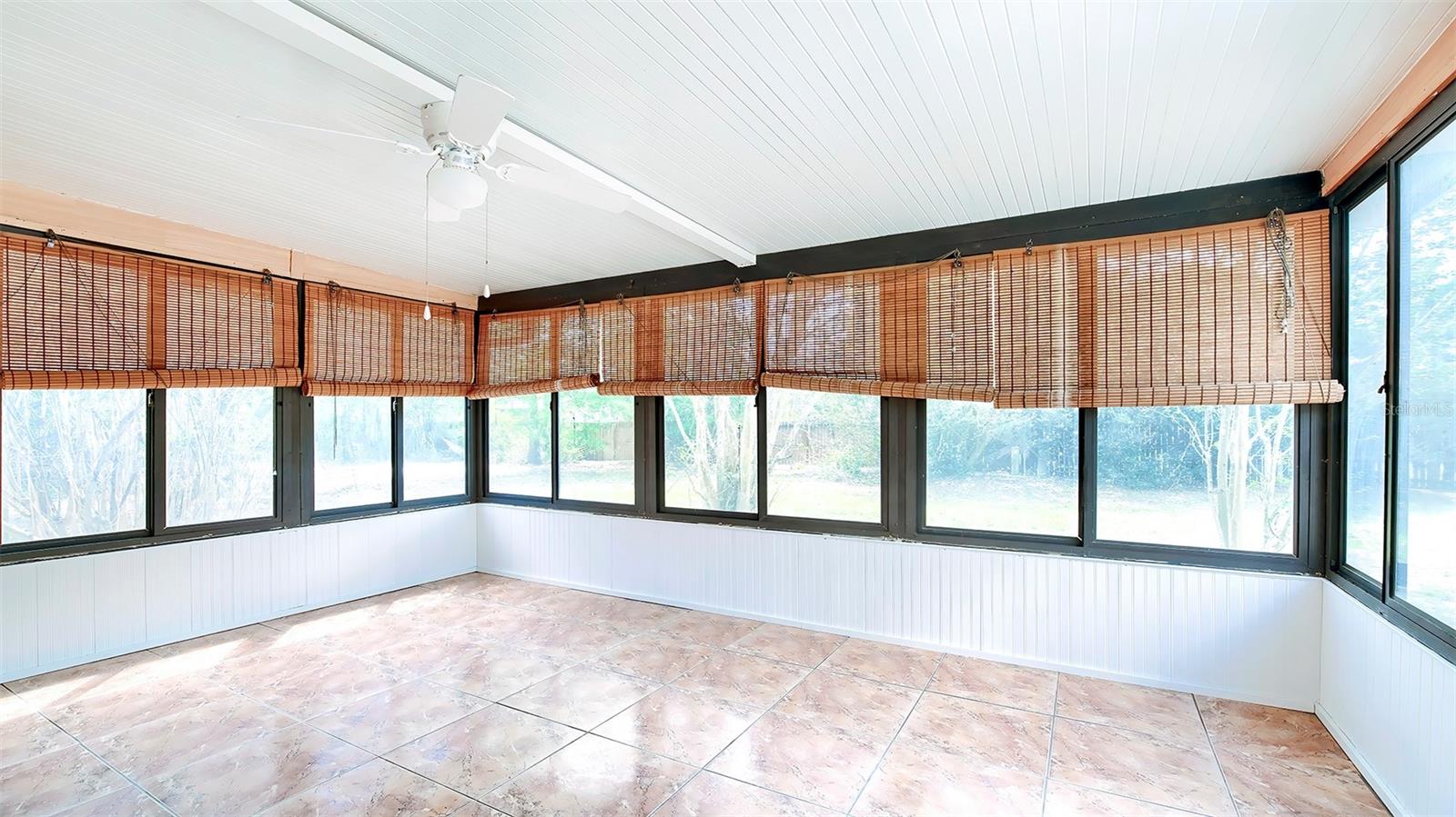 Enclosed Sunroom  Rear Porch