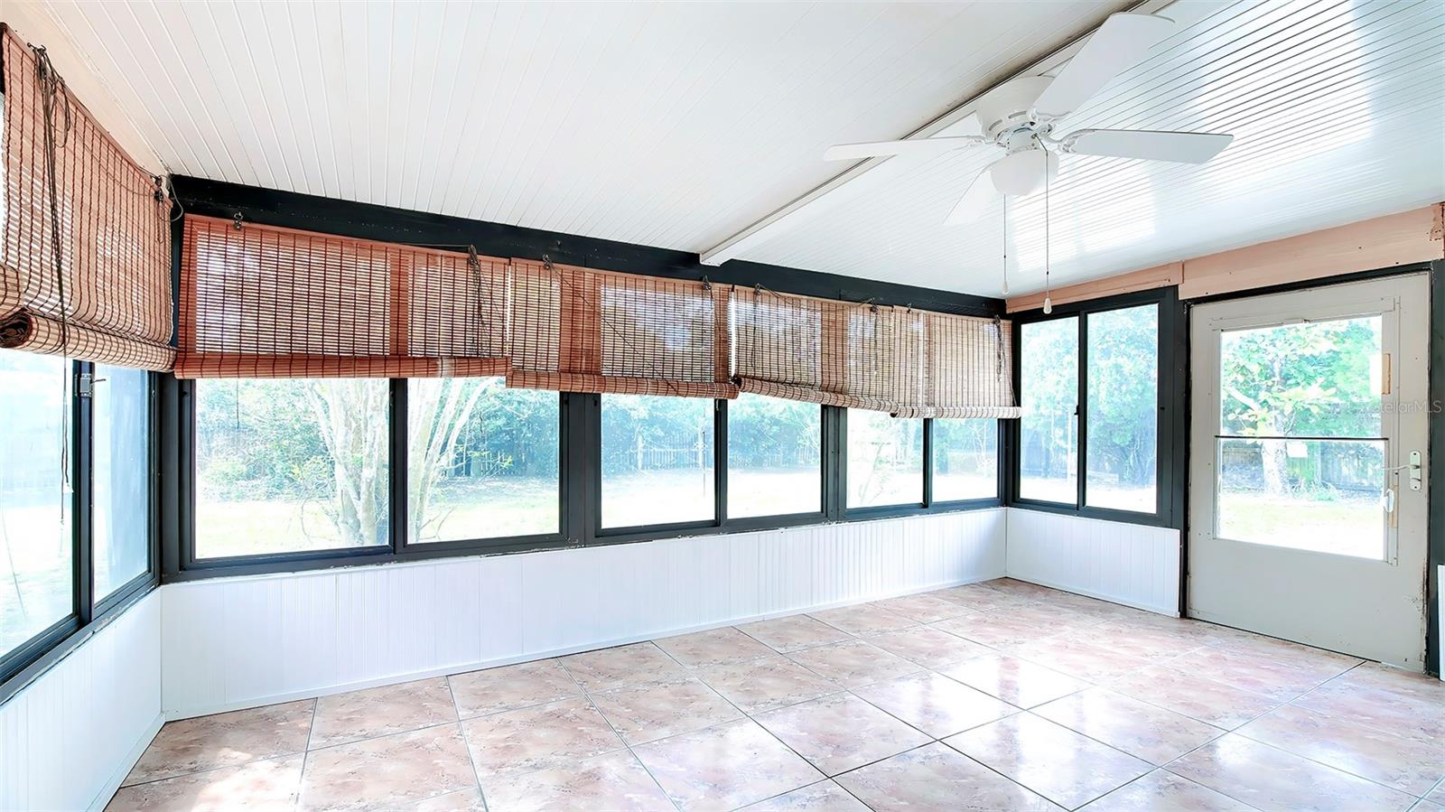 Enclosed Sunroom  Rear Porch