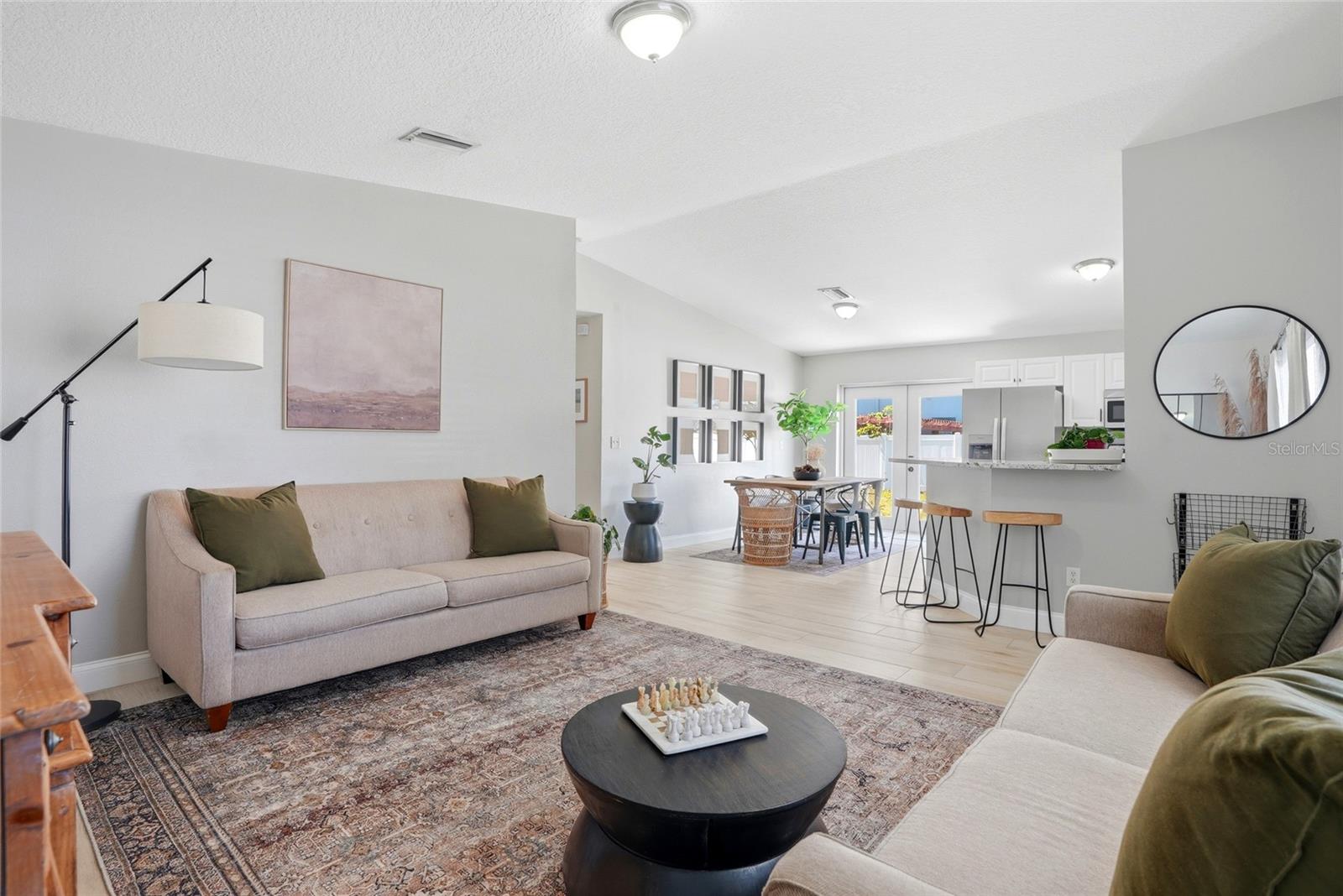 Open Concept - Living Dining and Kitchen