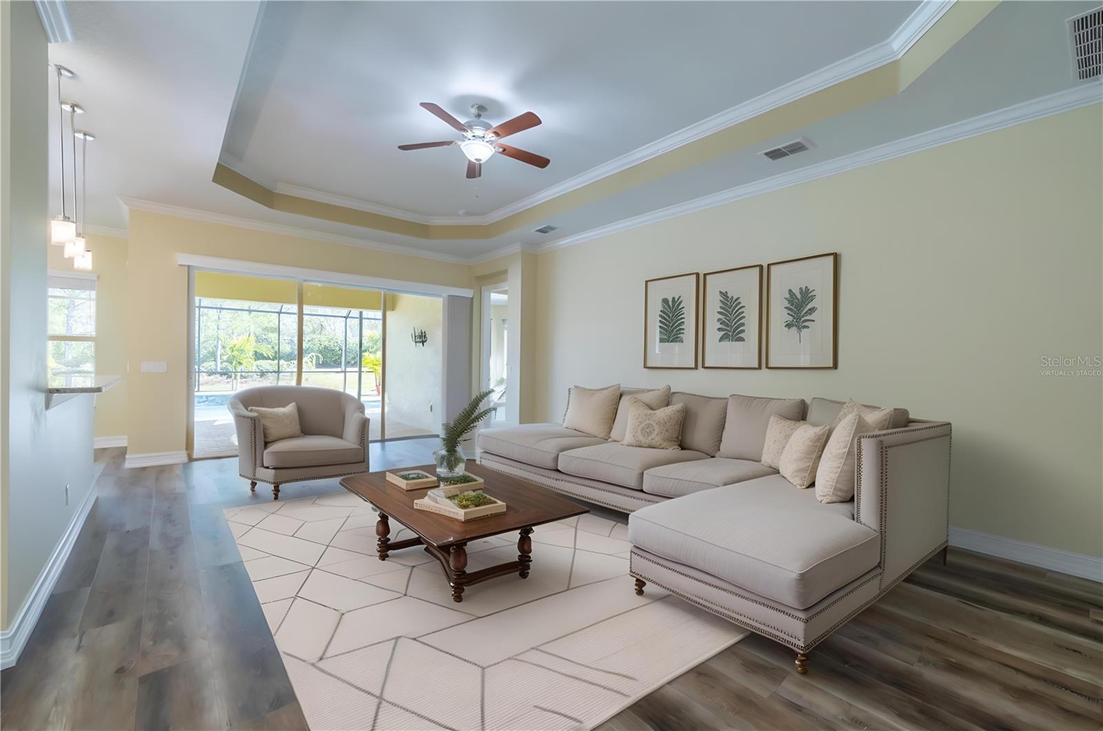 Virtually Staged Great Room