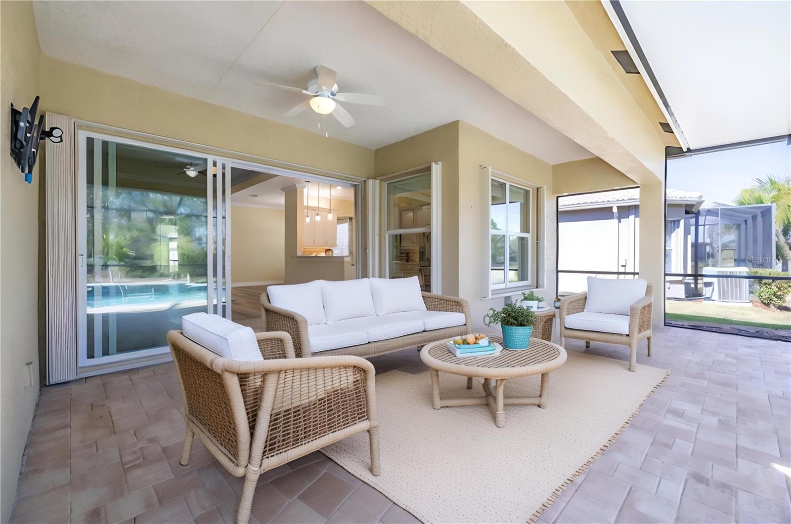 Virtually Staged Lanai