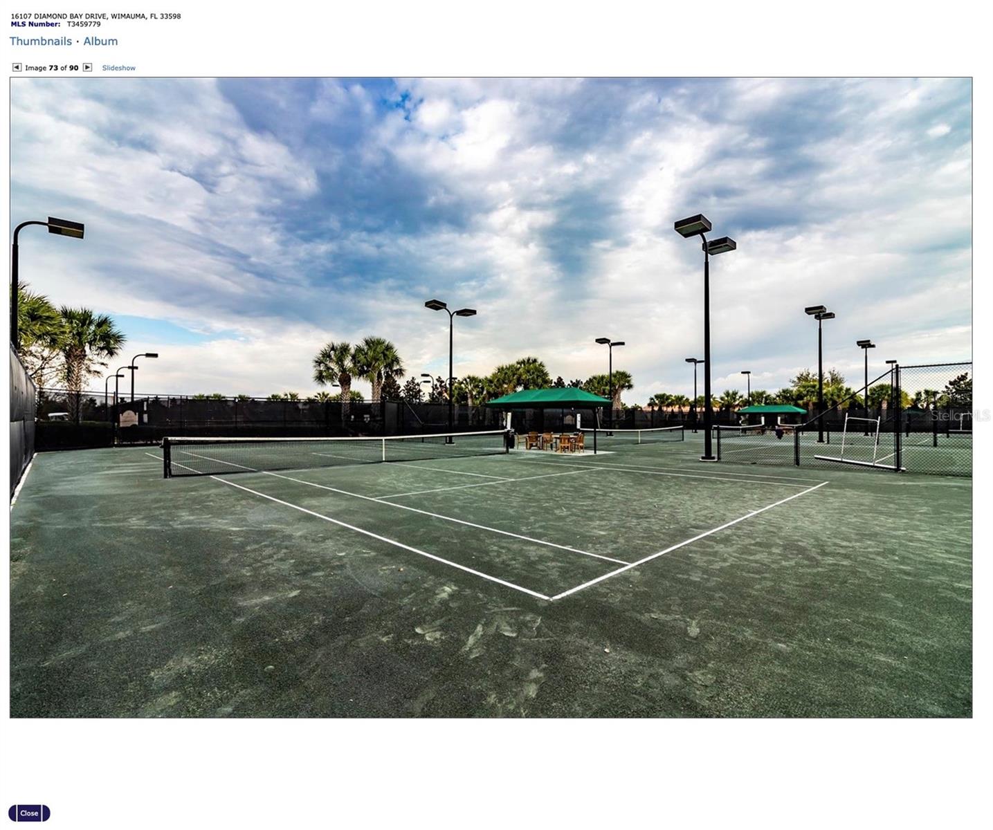 6 Lighted Har-Tru Tennis Courts