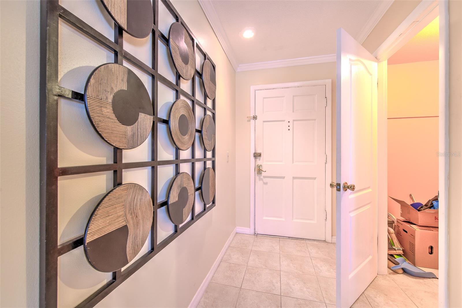 Entry and walk in closet!