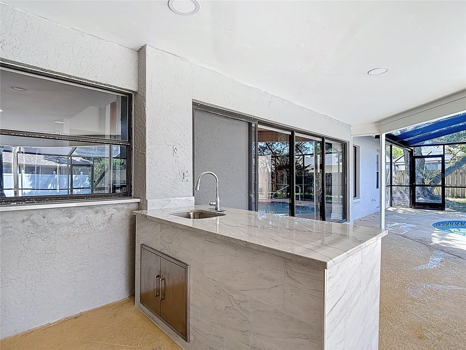 Outdoor Kitchen pool deck