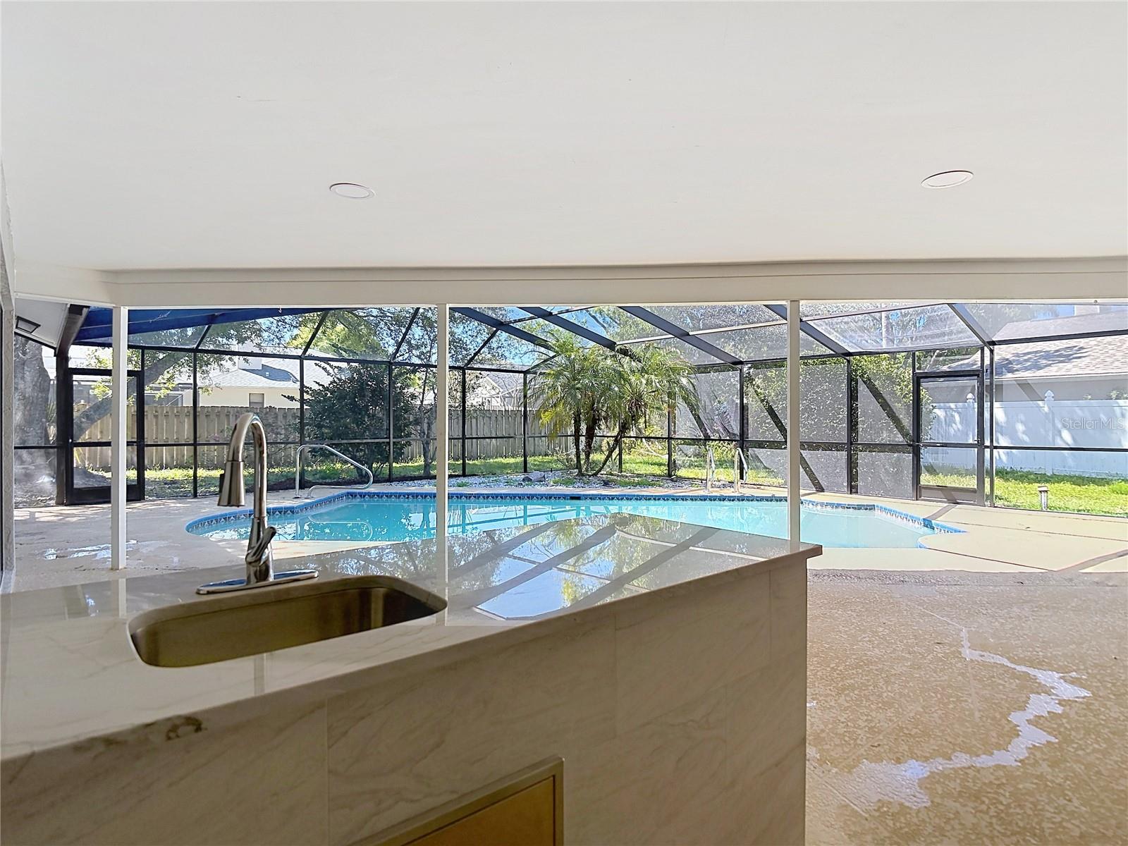 Outdoor Kitchen pool deck