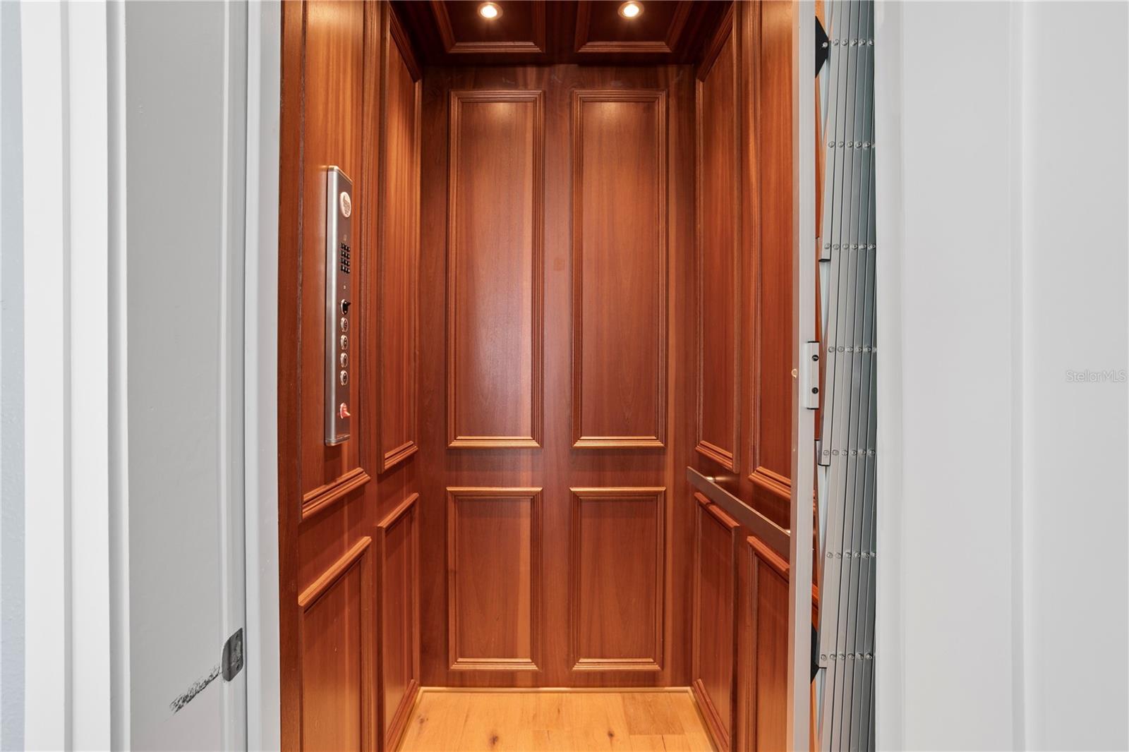 A finished elevator sweeps you from garage to the 2nd and 3rd levels of the home