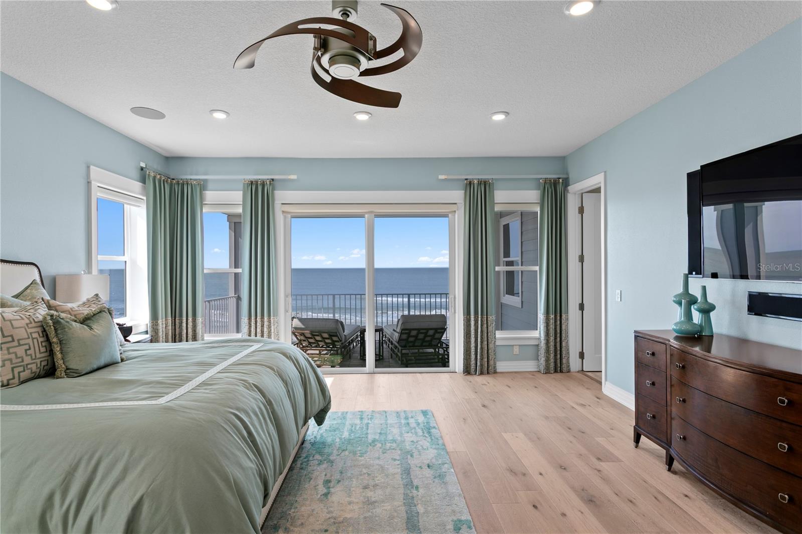 Primary suite is spacious yet cozy