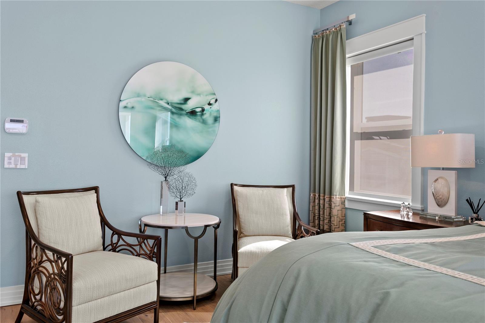 A separate sitting area in the Primary bedroom is great for reading