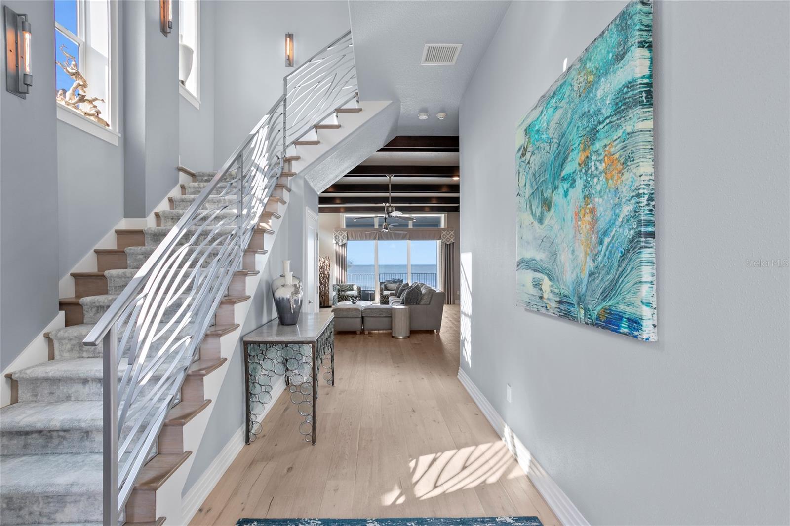 From the moment you arrive, you're greeted with substantial custom details throughout