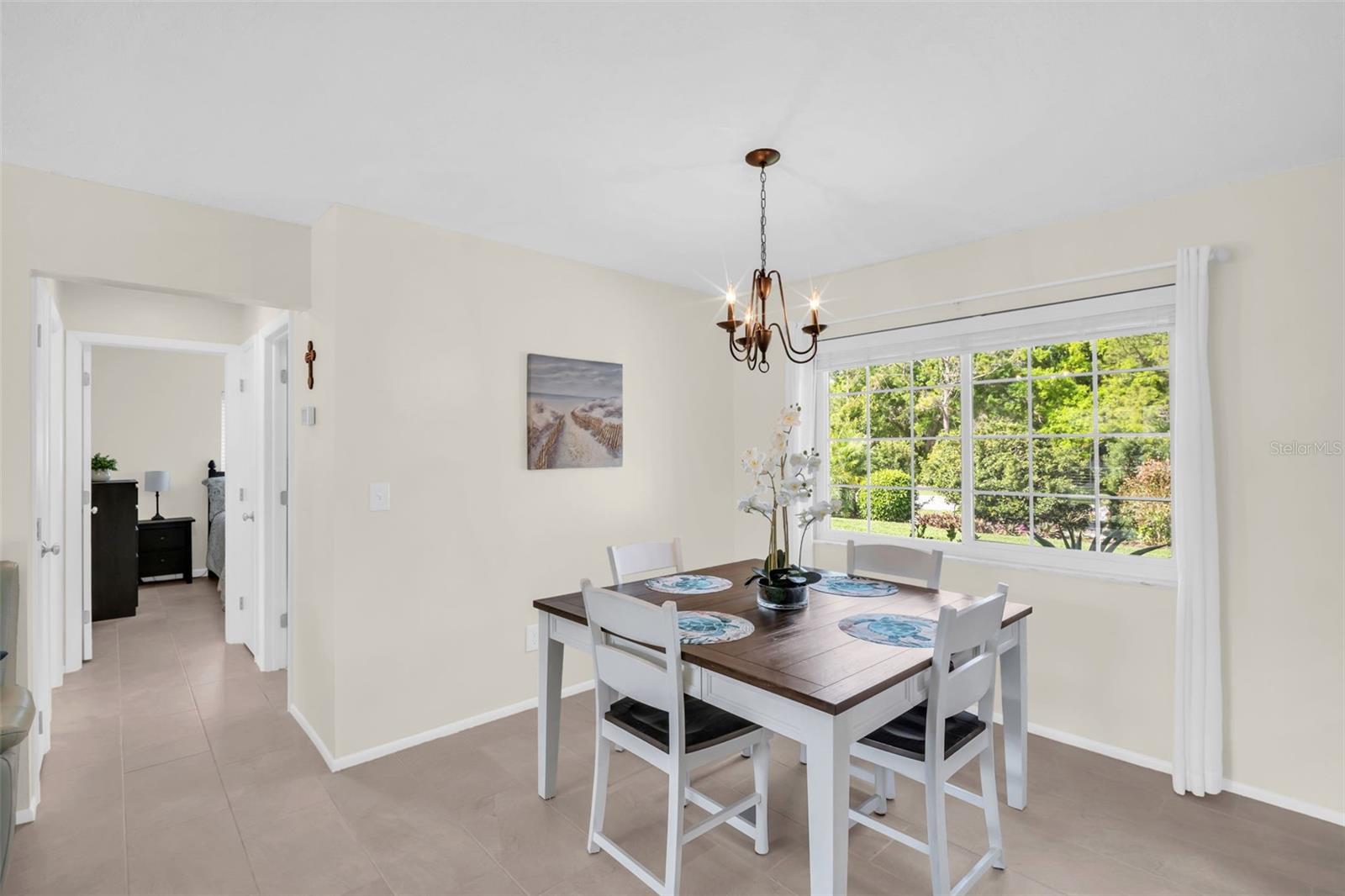 Bedroom hall does double duty with two closets for extra storage~