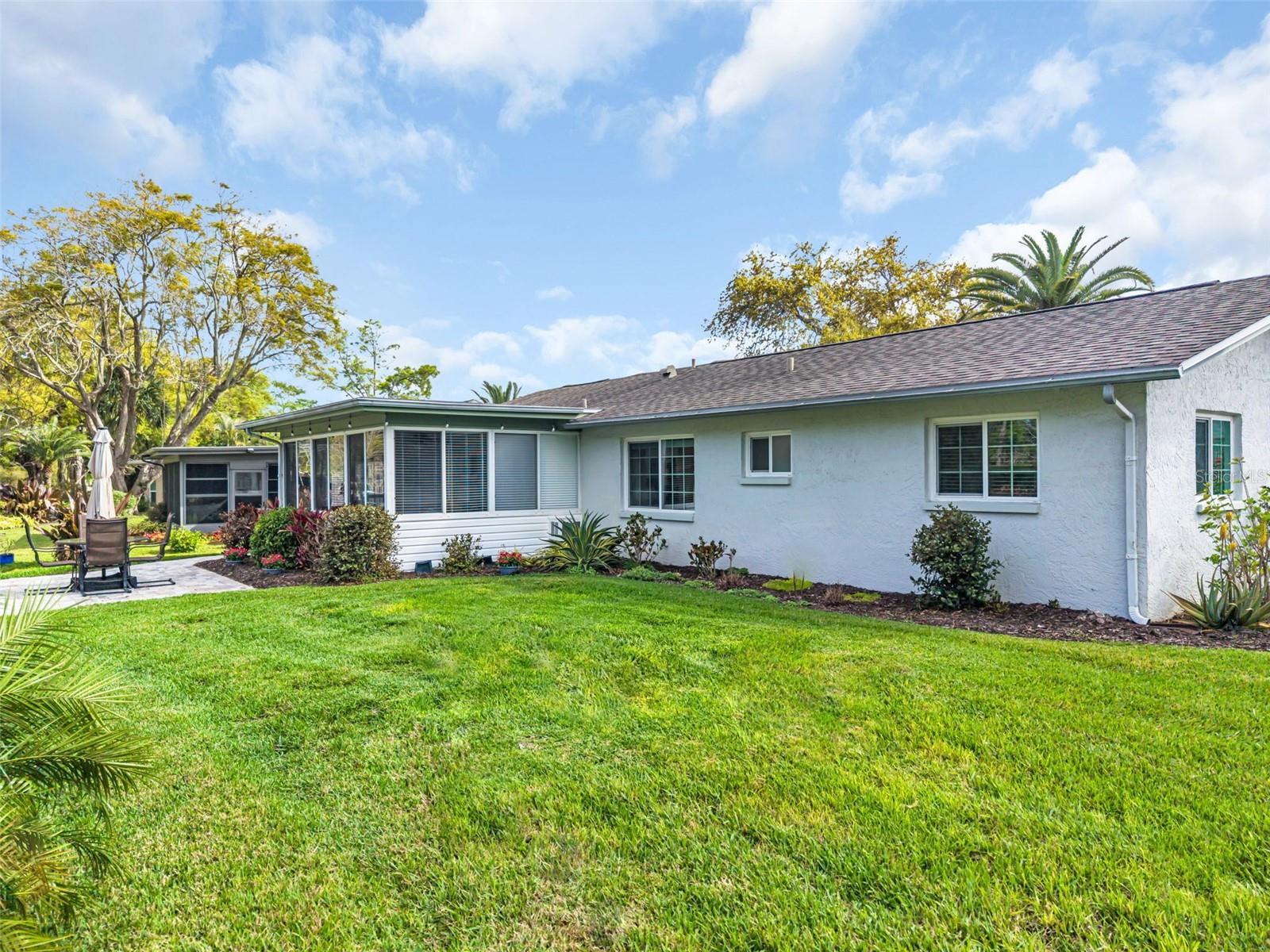 A cost-saving well feeds the irrigation system~