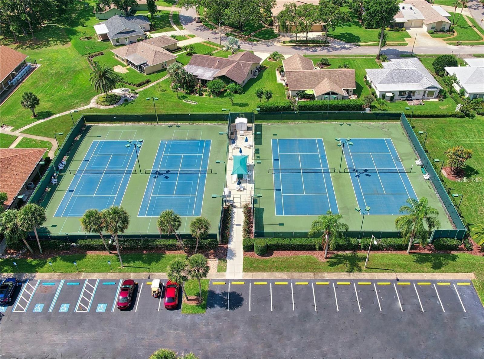 Tennis and pickleball leagues, beginner clinics and free play~