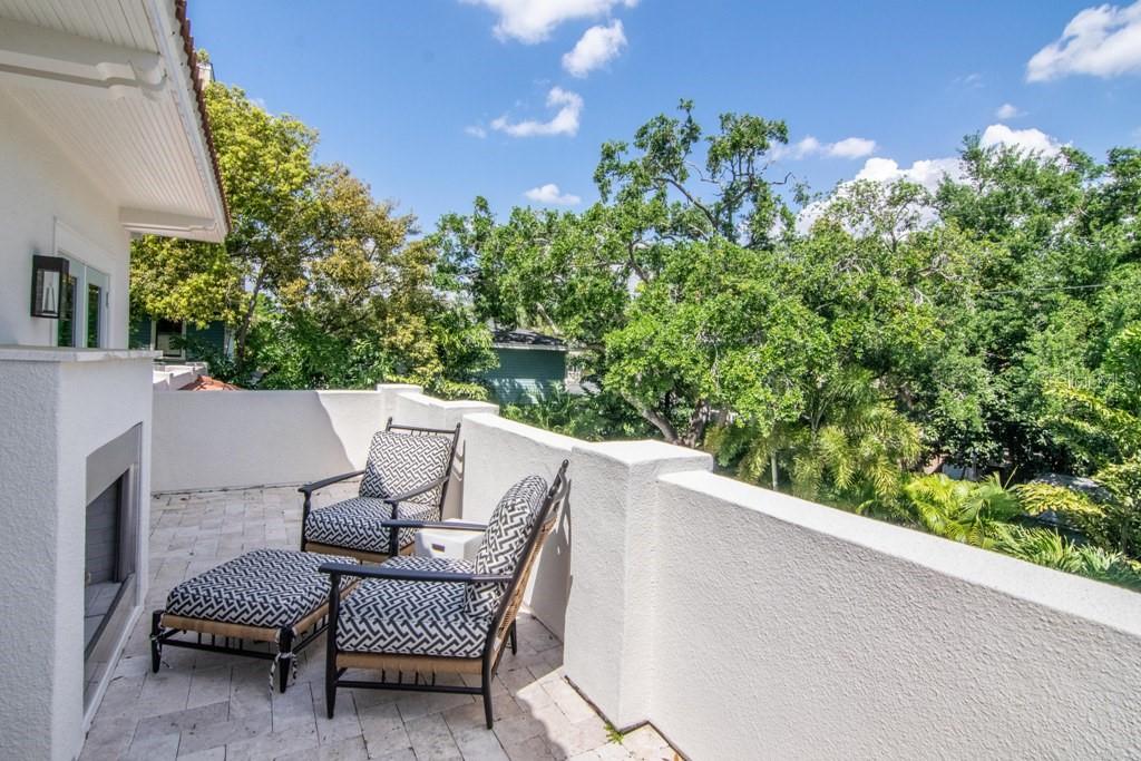 balcony from master bedroom