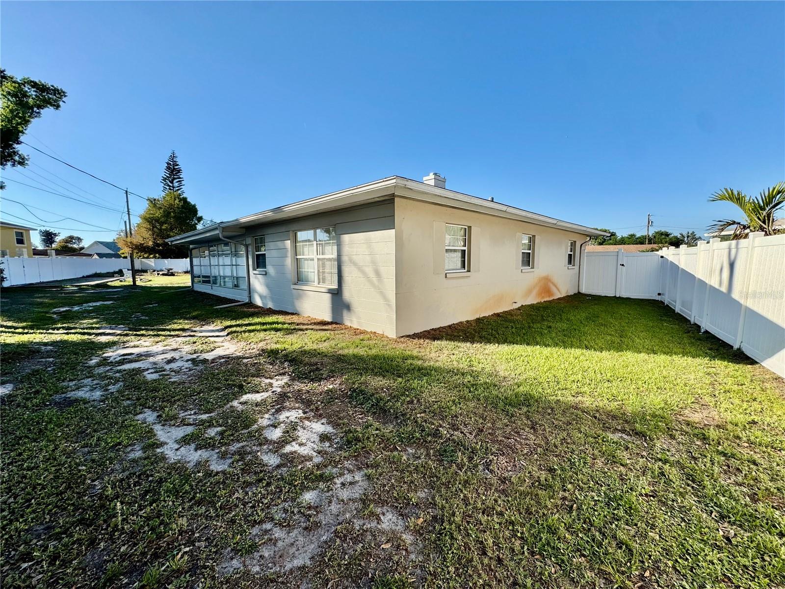 Southeast corner of the property