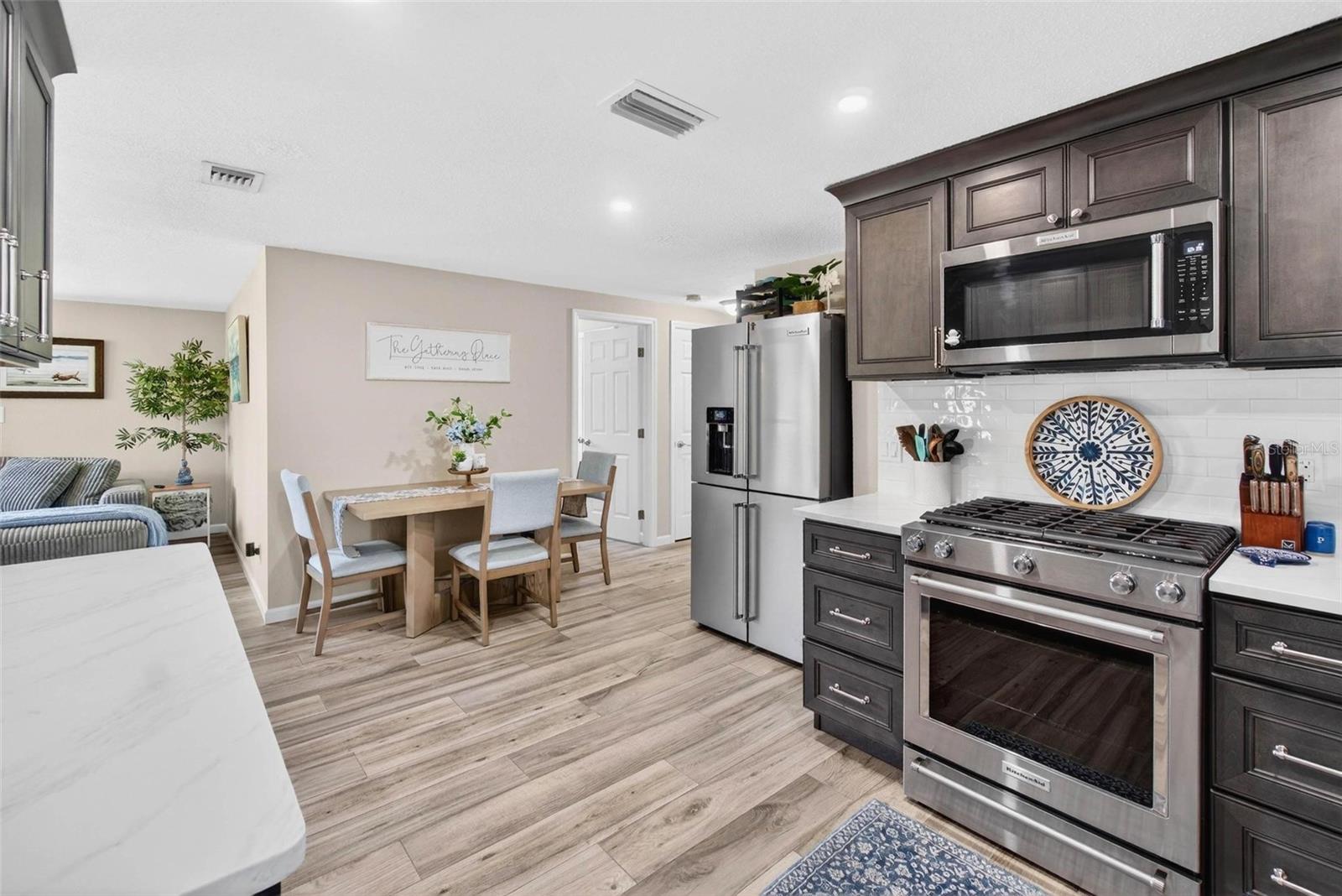 Stainless Steel Appliances with Gas Stove