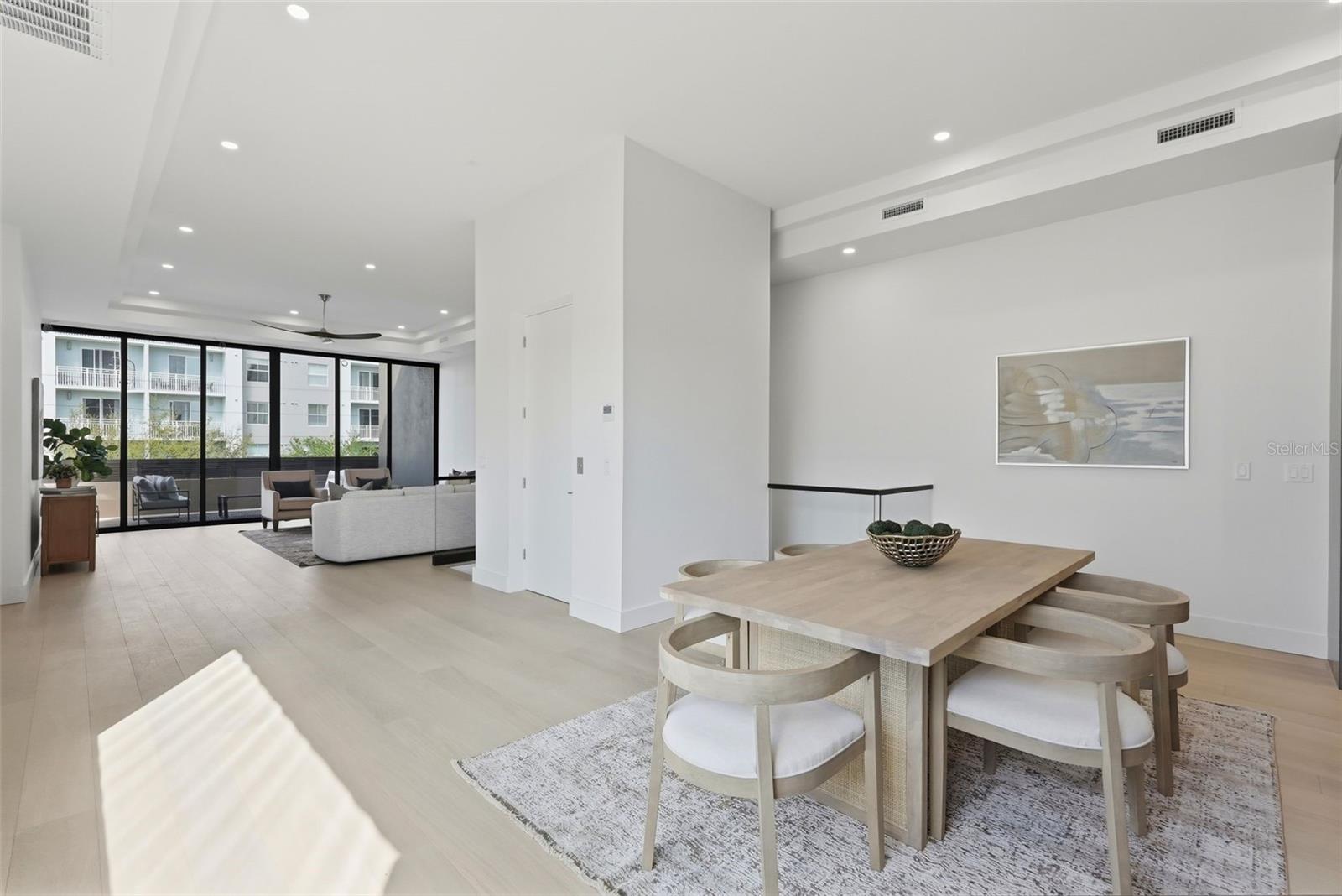 Open Kitchen, Dining, and Living Space on entire 3rd floor