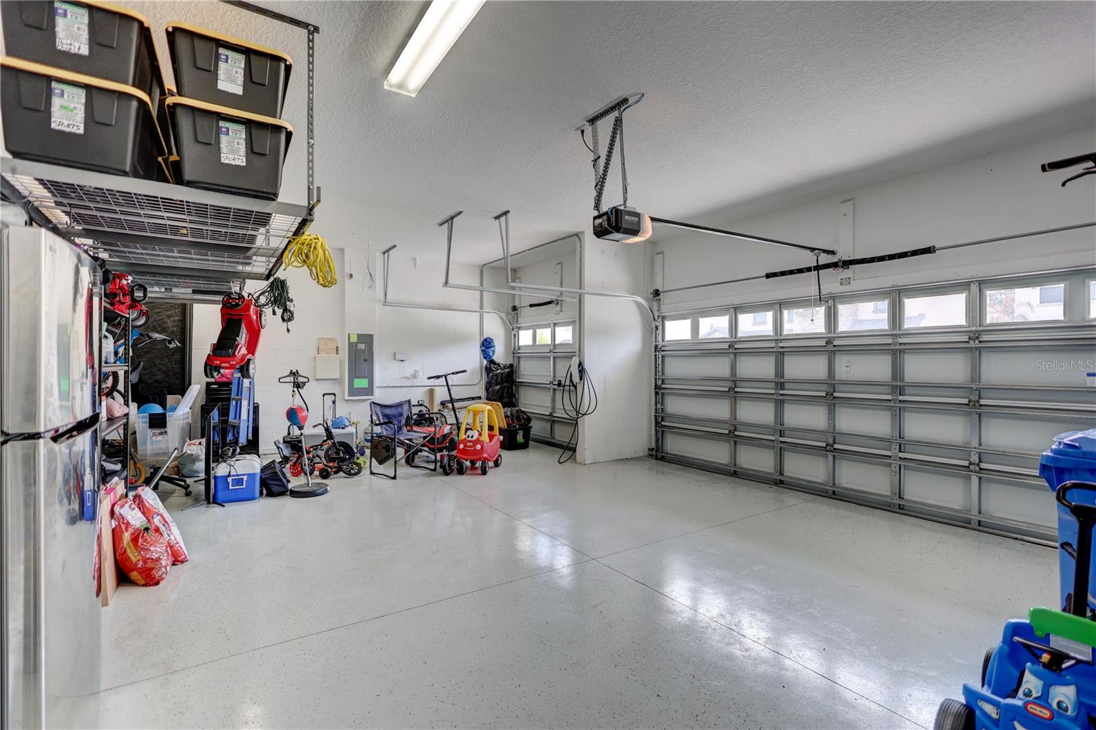 3 Car Garage with Epoxy Floors