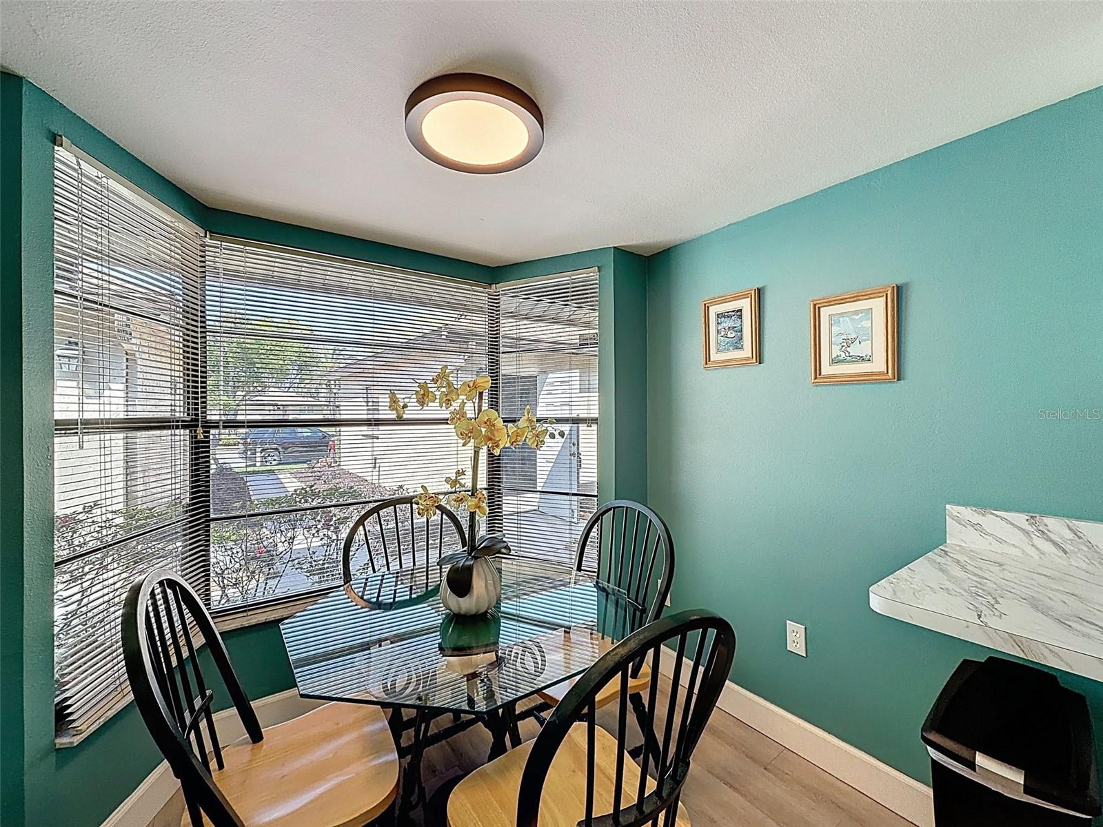 breakfast nook, enjoy your morning coffee