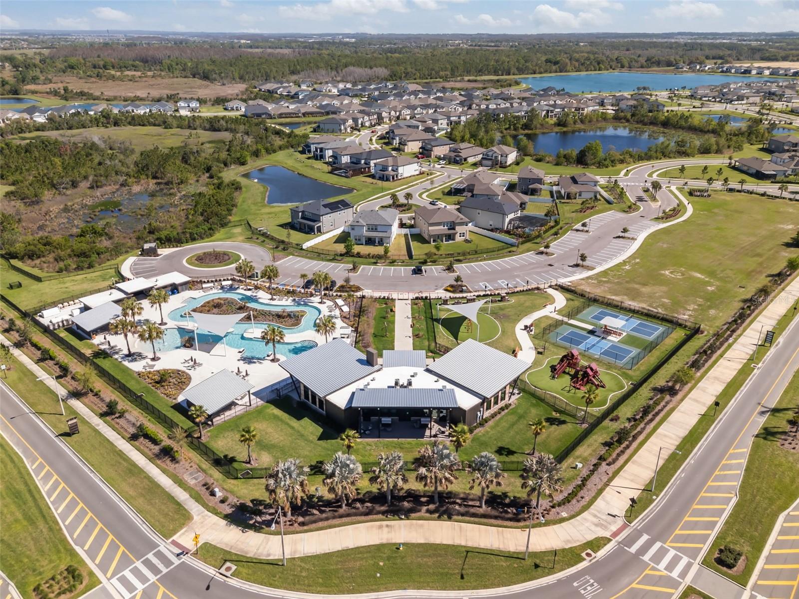 Aerial view of main Chapel Crossings ammenities