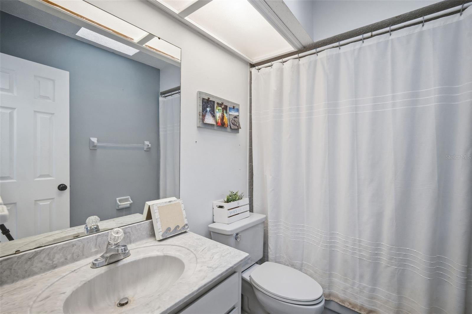 SKYLIGHT IN GUEST BATHROOM