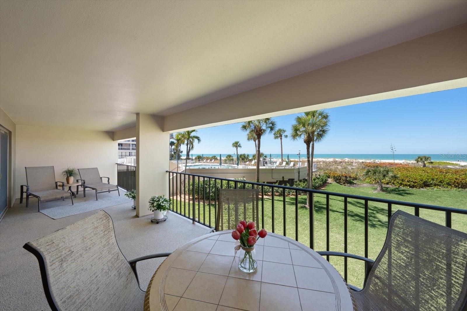 32' X 9' Balcony gives lots of room to enjoy sunsets with friends and family.