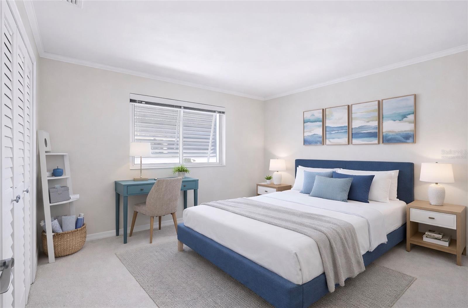 Bright third bedroom ideal for guests or home office