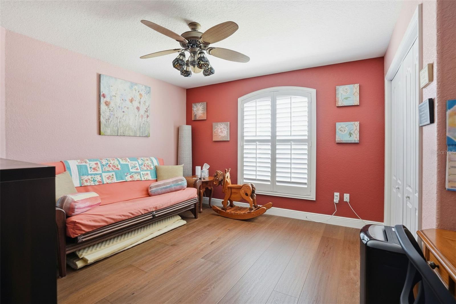 Bed 1 currently used as office