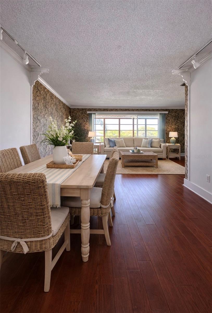 Dining area to living room