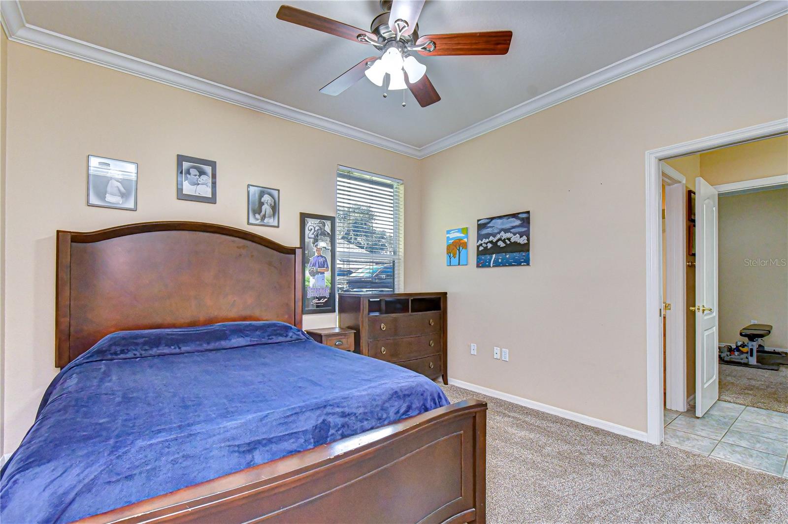 Additional bedroom connected via Jack-and-Jill bath.