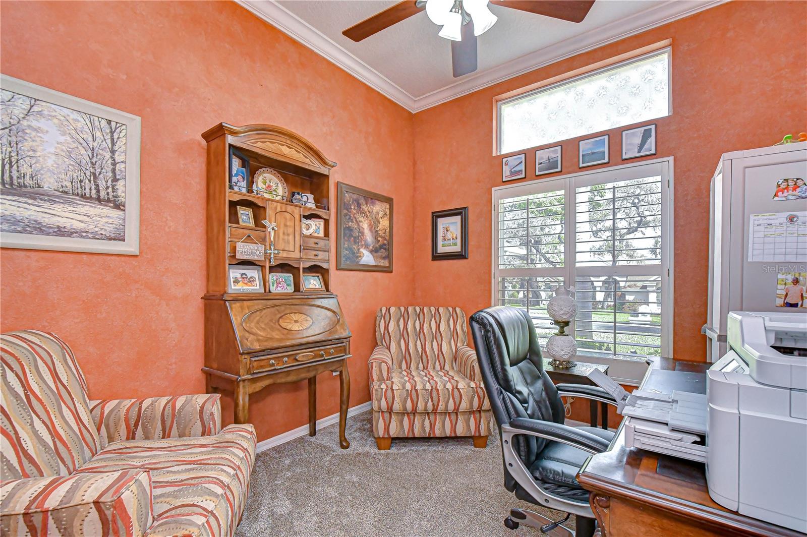 Dedicated workspace ideal for remote work or study.