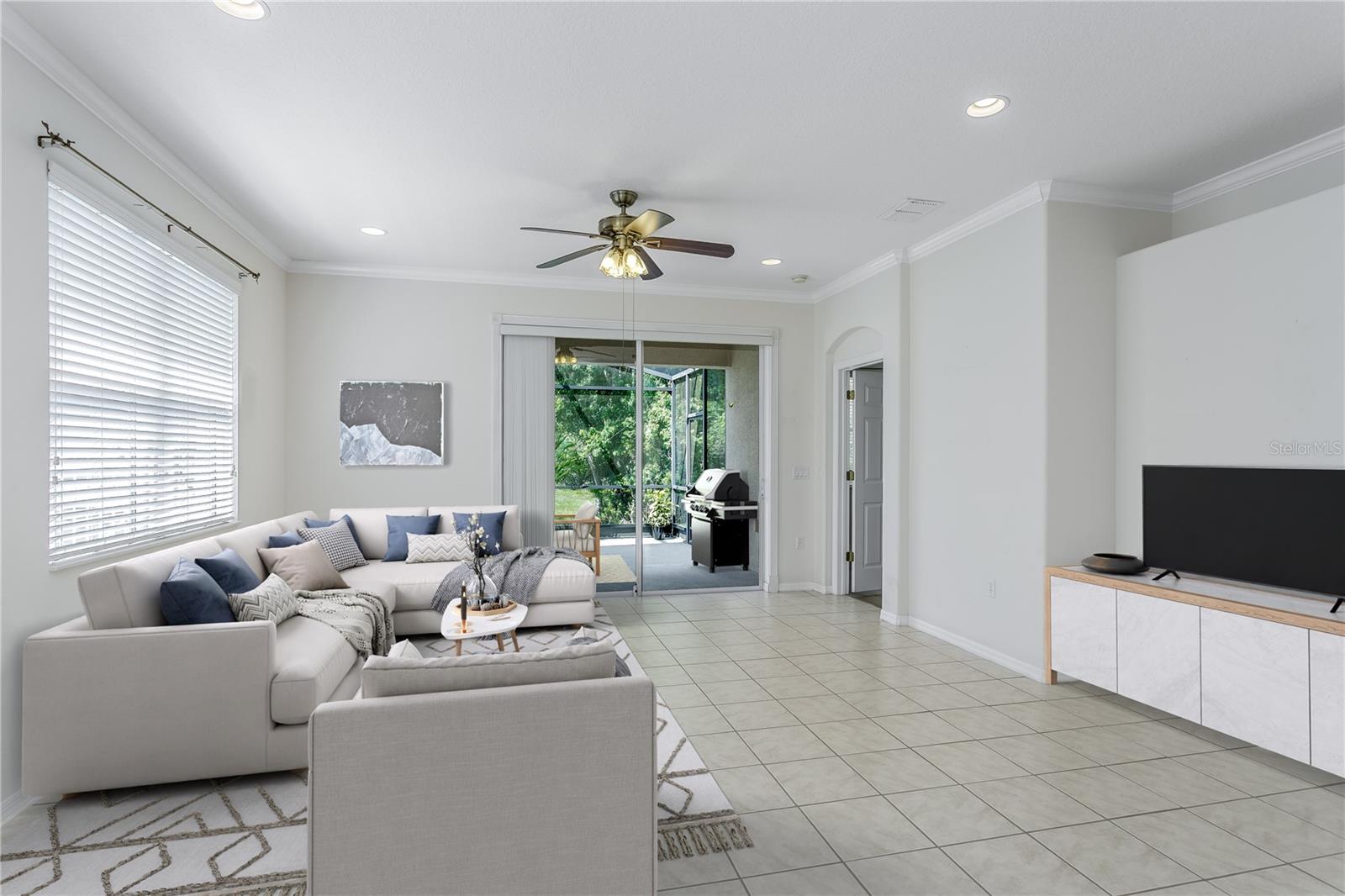 virtual staged Living room