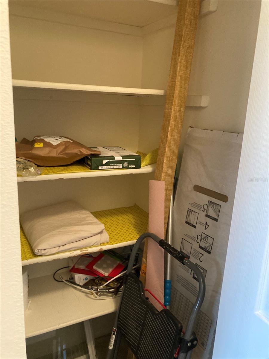 Hallway linen closet