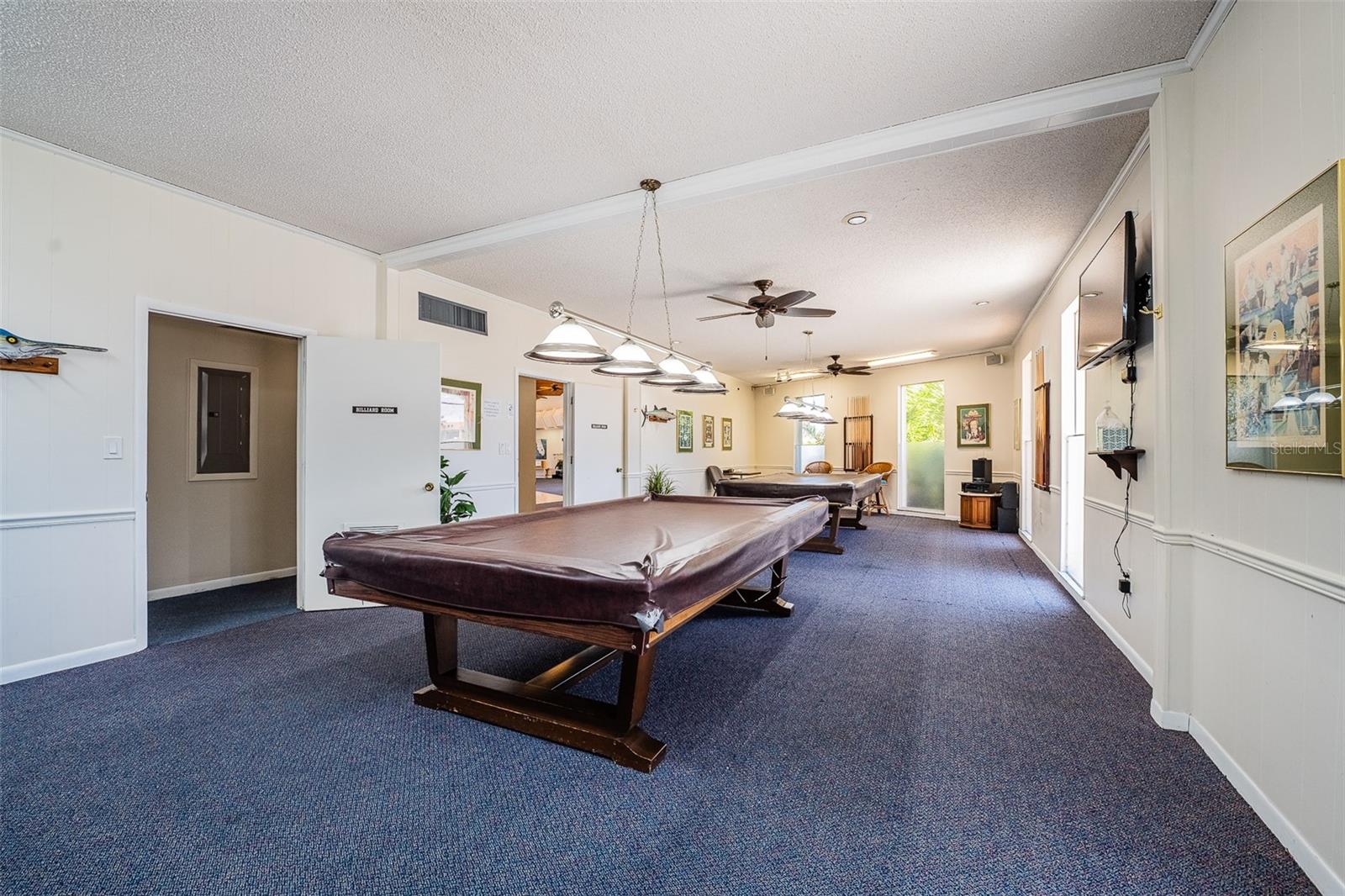 Adult-only billiard room